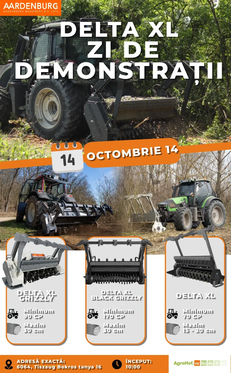 Afișul Zilei demonstrative Delta XL – 14 octombrie